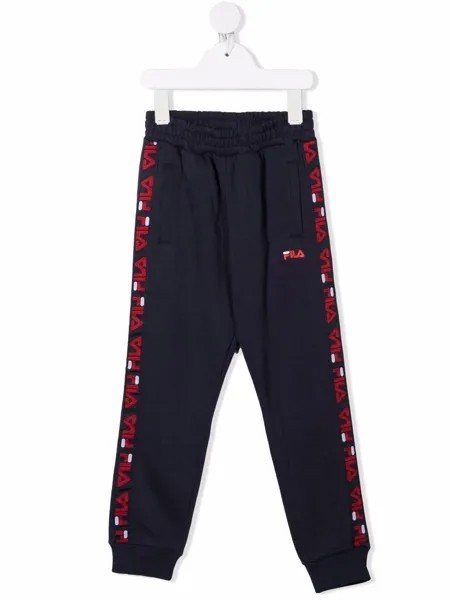 Fila Kids спортивные брюки с логотипами на лампасах