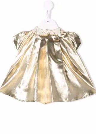 La Stupenderia платье с плиссировкой и эффектом металлик