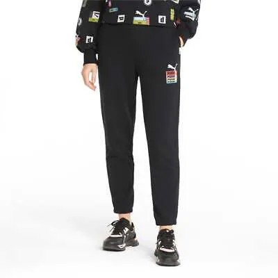 Женские черные повседневные спортивные штаны Puma Brand Love Sweatpants 534353-01