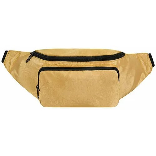 Сумка поясная Street Bags, фактура плетеная, золотой