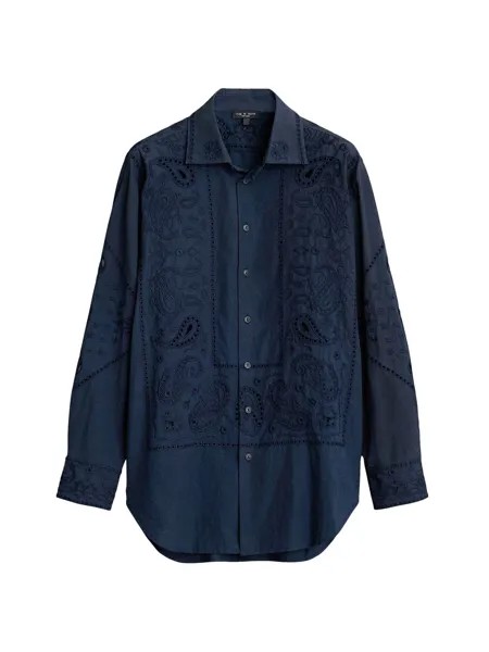 Рубашка Vivian с люверсами и узором пейсли rag & bone