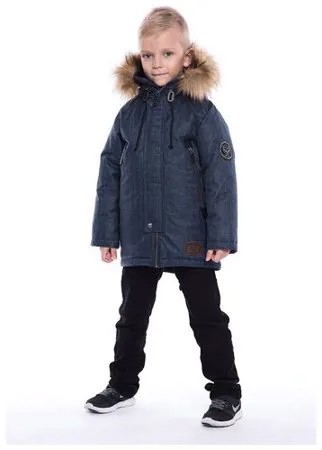 Парка для мальчика Talvi 80711, размер 104/56, цвет темно-синий