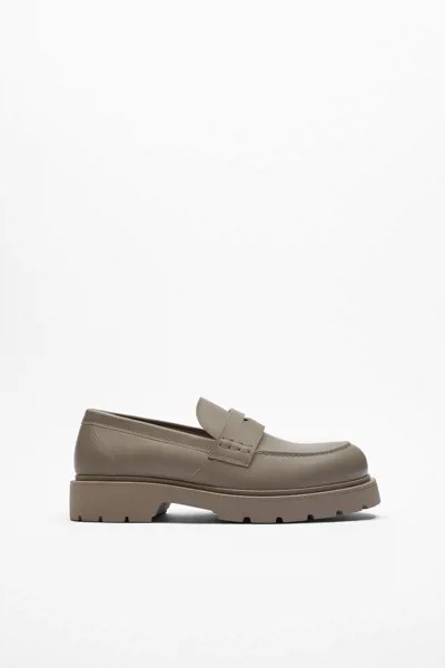 Лоферы мужские ZARA 177654 белые 45 RU (доставка из-за рубежа)
