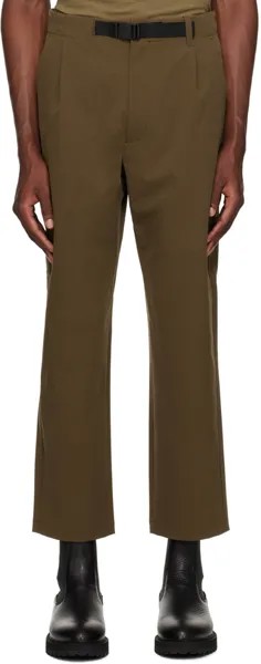 Коричневые брюки с одной заправкой, темно-серые Goldwin