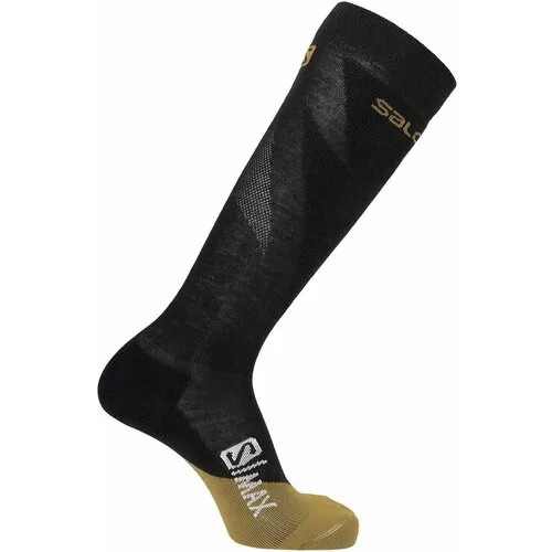 Носки Salomon S/MAX, размер M, черный/зеленый