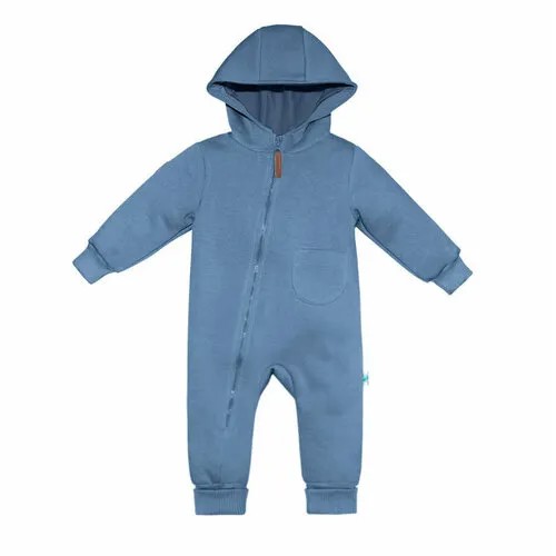 Комбинезон Toucan for Kids, открытая стопа, размер 80, голубой, синий
