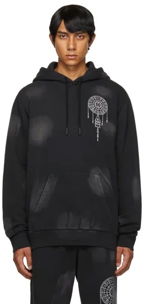 Черный худи с рисунком Marcelo Burlon County of Milan