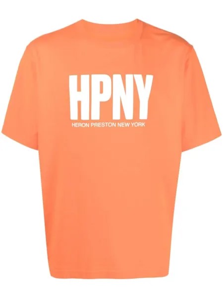 Heron Preston футболка с принтом HPNY, оранжевый