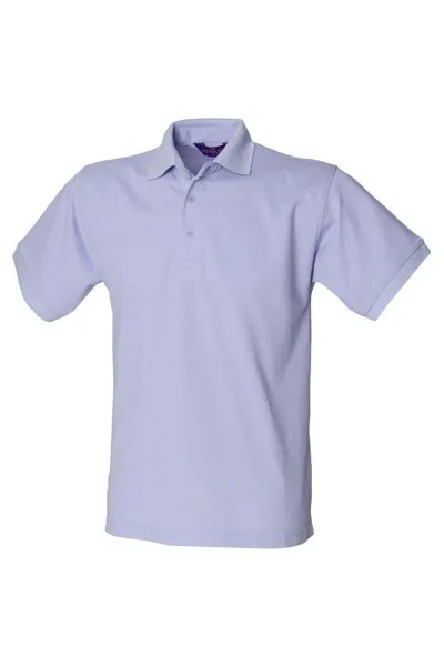Рубашка поло из пике 65 35 с короткими рукавами Henbury, фиолетовый
