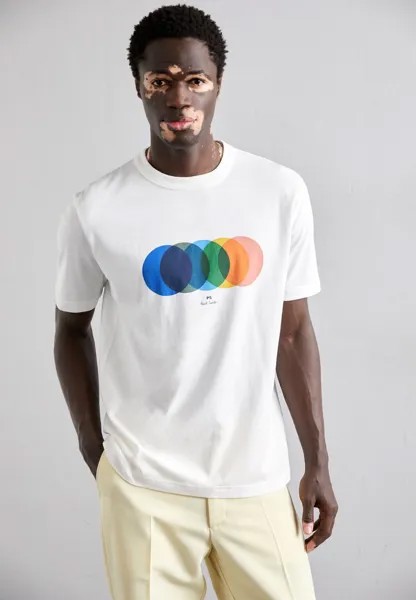 Футболка с принтом MENS CIRCLES PS Paul Smith, цвет whites