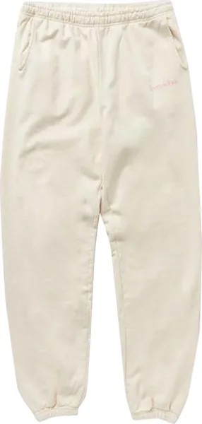 Спортивные брюки Sporty & Rich Serif Logo Sweatpant 'Cream/Rose', кремовый