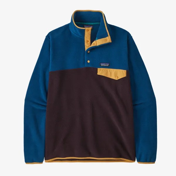 Мужской легкий флисовый пуловер Synchilla Snap-T Patagonia, цвет Obsidian Plum