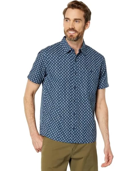 Рубашка L.L.Bean Signature Woven Cotton Short Sleeve, цвет Mariner Blue