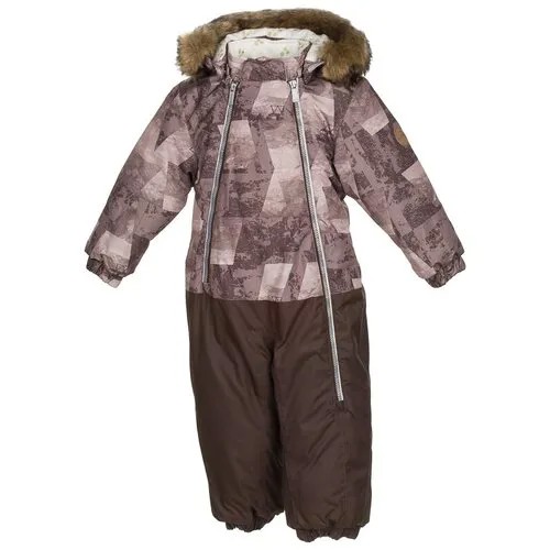 Комбинезон зимний Huppa Devon 1 36160130-72431 72431, beige pattern/ brown, размер 80
