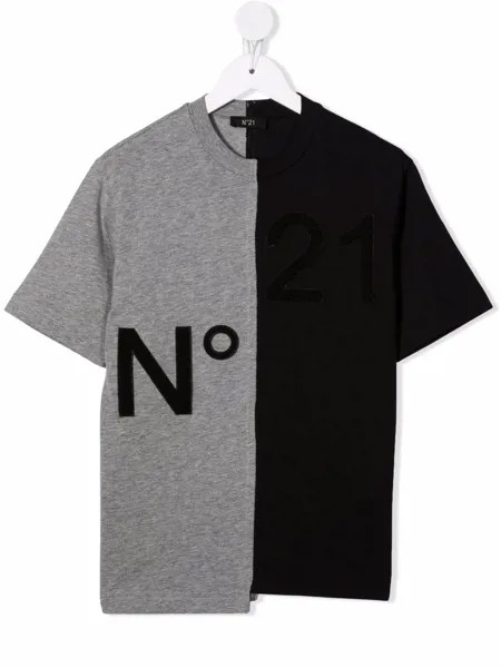 Nº21 Kids двухцветная футболка