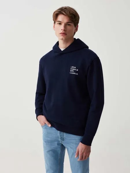 Толстовка с принтом Ovs, цвет dark blue