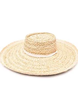Zimmermann соломенная шляпа с широкими полями
