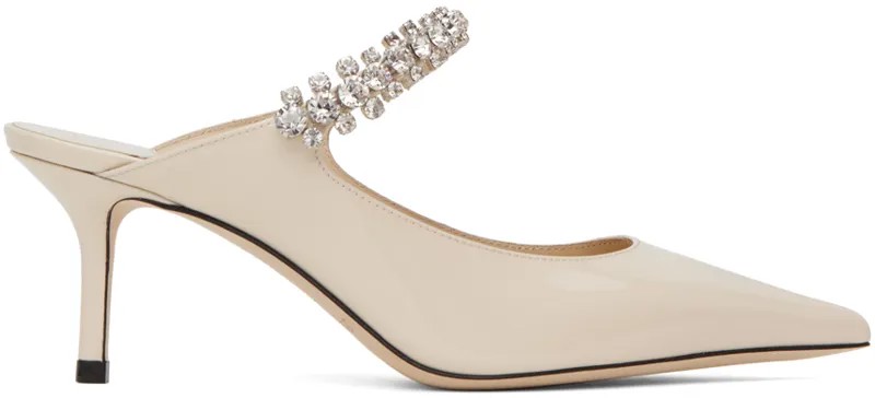 Кремового цвета Туфли Bing 65 на каблуке Jimmy Choo