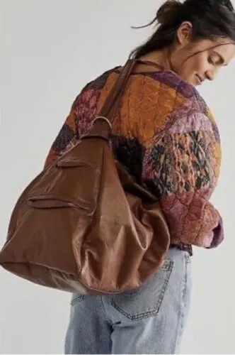 Рюкзак Free People Nicolas K Phoebe Pack, трансформируемая сумка на плечо, коньячный цвет NWT