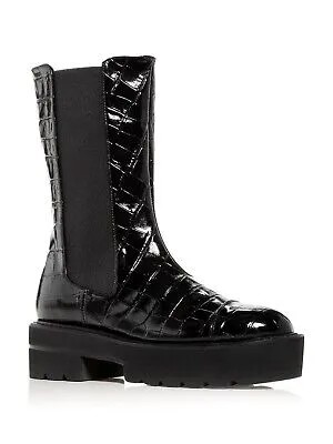 STUART WEITZMAN Женские ботинки Presley Indigo Black 1-1/2  со вставками на платформе 8,5 B