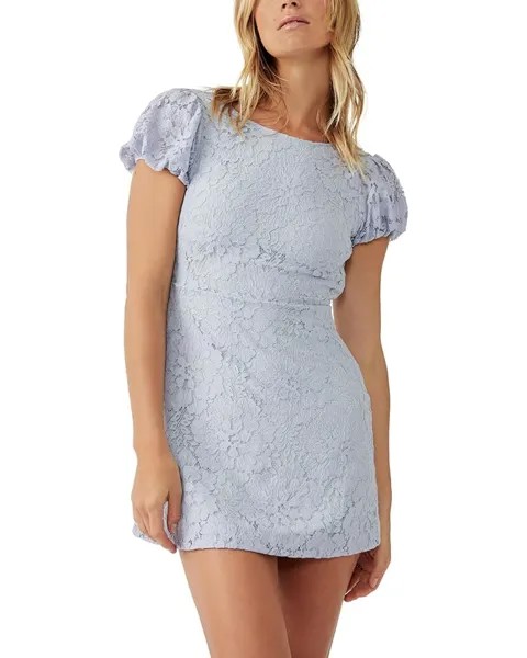 Платье Free People Hailee Lace Mini, цвет Twinkling Perry