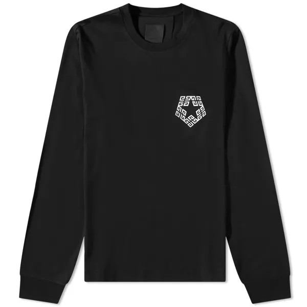 Футболка Givenchy Long Sleeve 4G Star Chest Logo Tee