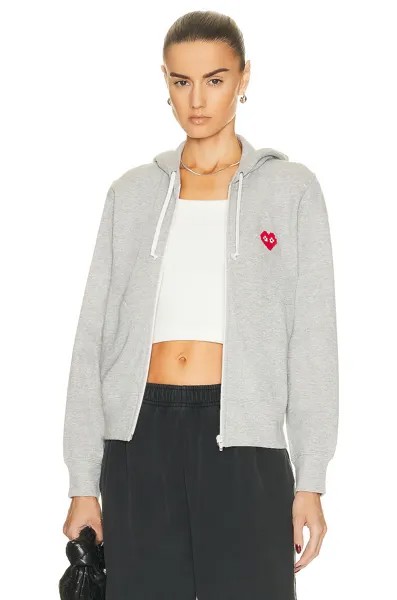 Свитер Comme des Garçons Invader Hooded Sweatshirt, серый