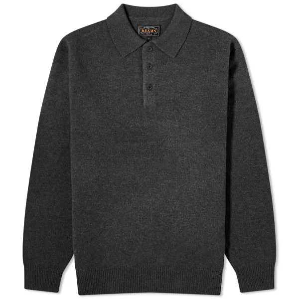 Поло Beams Plus Long Sleeve, цвет Charcoal