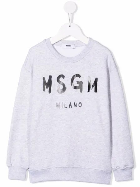 MSGM Kids свитер с логотипом