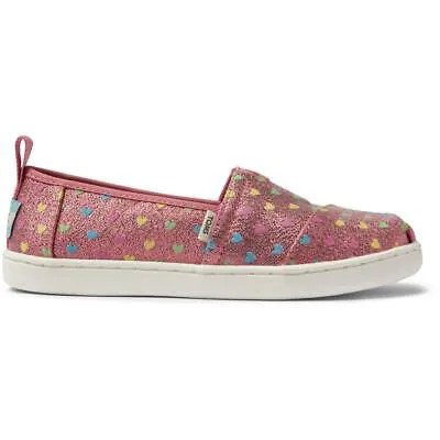 Toms Girls Alpargata Блестящие повседневные мокасины без шнуровки BHFO 0457