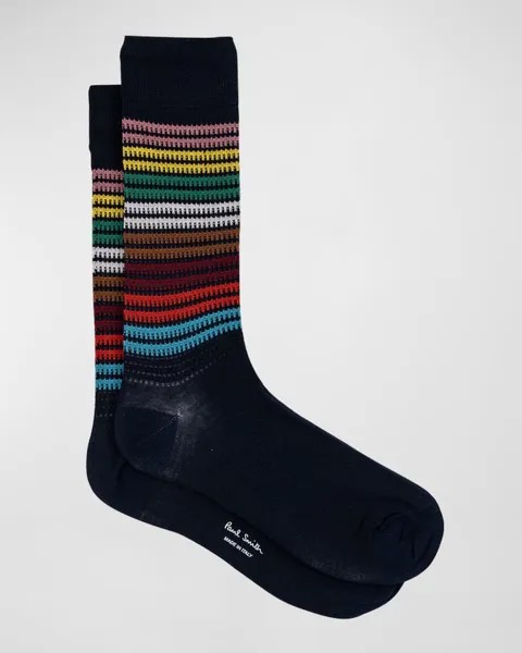 Мужские носки с круглым вырезом в полоску Chase Paul Smith