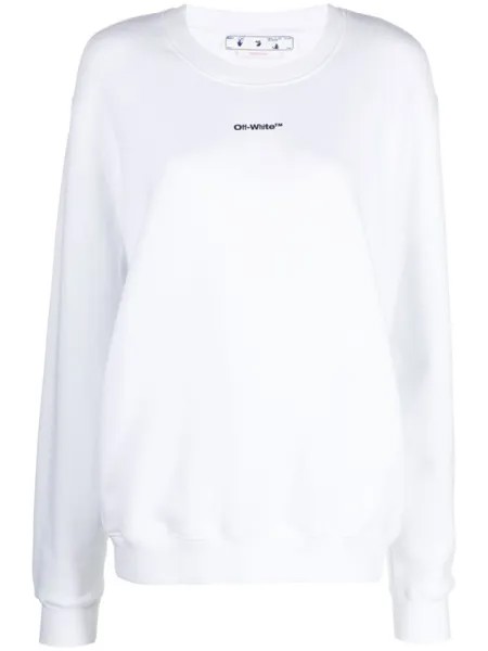 Off-White толстовка с принтом тай-дай, белый
