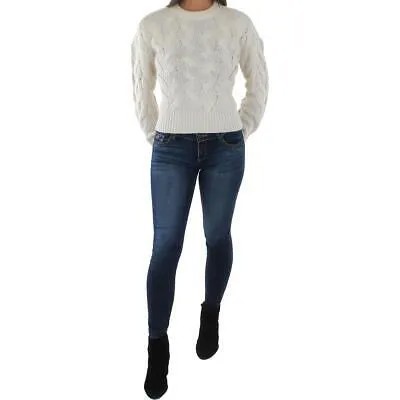Женский вязаный пуловер Vero Moda Nova бежевого цвета с круглым вырезом M BHFO 2277