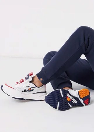 Белые/красные кроссовки ellesse Massello-Белый