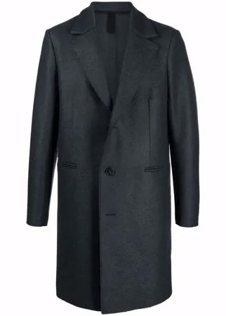 Harris Wharf London однобортное пальто строгого кроя