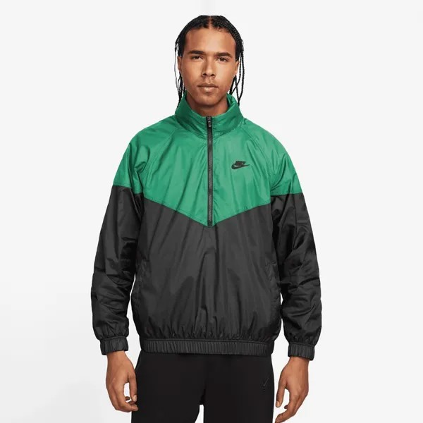 Спортивная куртка-анорак Windrunner NIKE, цвет stadium green/black/black