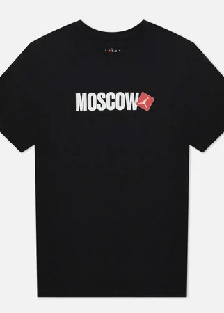 Мужская футболка Jordan Moscow City, цвет чёрный, размер M
