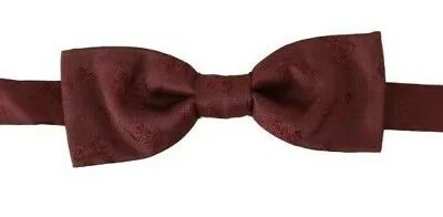Мужской галстук-бабочка DOLCE - GABBANA, бордо, 100% шелк, фай, регулируемая розничная цена 150 долларов США.