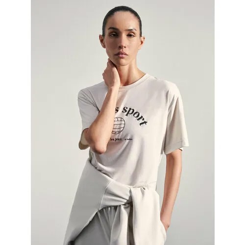 Футболка спортивная Zarina, размер XS (RU 42)/170, молочный