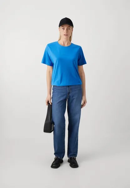 Базовая футболка Shortsleeve Round Neck Basic Fit With Logo Marc O'Polo DENIM, средиземноморский синий