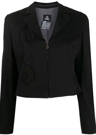 Versace Pre-Owned декорированная куртка 1990-х годов
