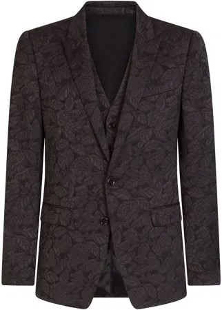 Dolce & Gabbana жаккардовый костюм Martini с цветочным узором