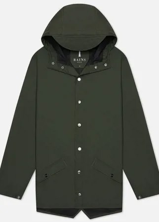 Мужская куртка дождевик RAINS Jacket, цвет зелёный, размер S-M