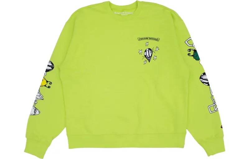Свитшот унисекс зеленый Chrome Hearts, зеленый