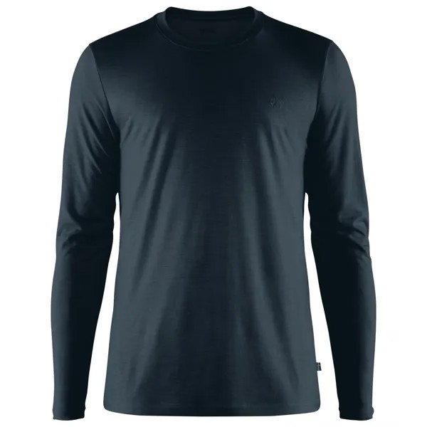 Лонгслив Fjällräven Abisko Wool L/S, темно синий