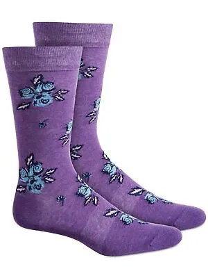 Бесшовные носки BAR III с цветочным принтом и аркой, фиолетовые носки для экипажа 10–13