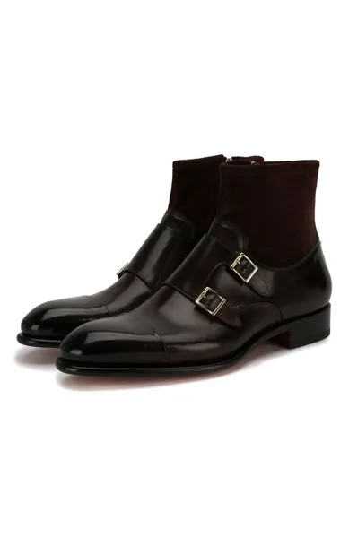 Кожаные сапоги Santoni