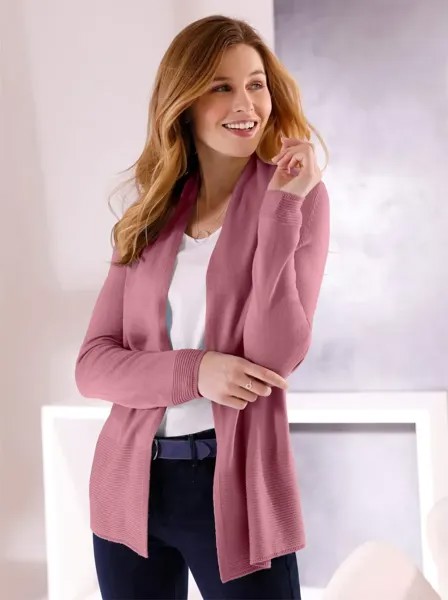 Классический кардиган Basics Classic Basics, розовый