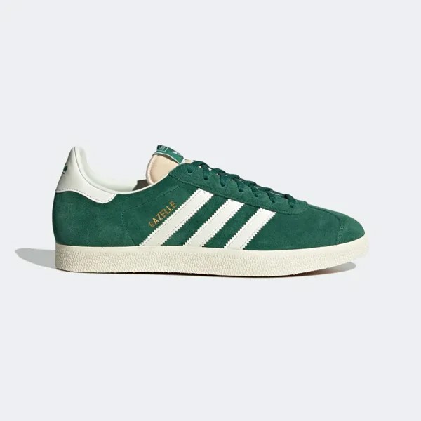 Adidas Gazelle Темно-зеленый кремовый белый GY7338 Мужская обувь Кроссовки