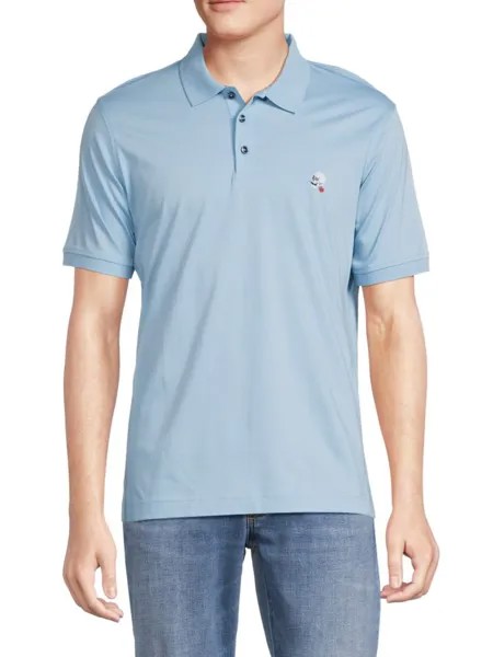 Поло классического кроя Stone Trail 2 Robert Graham, цвет Light Blue